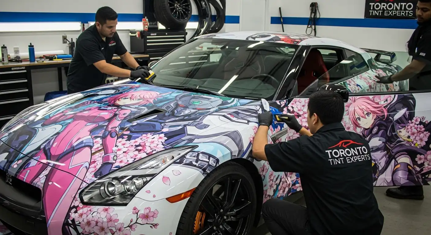 Full Anime Car Wrap Services in Downtown Toronto