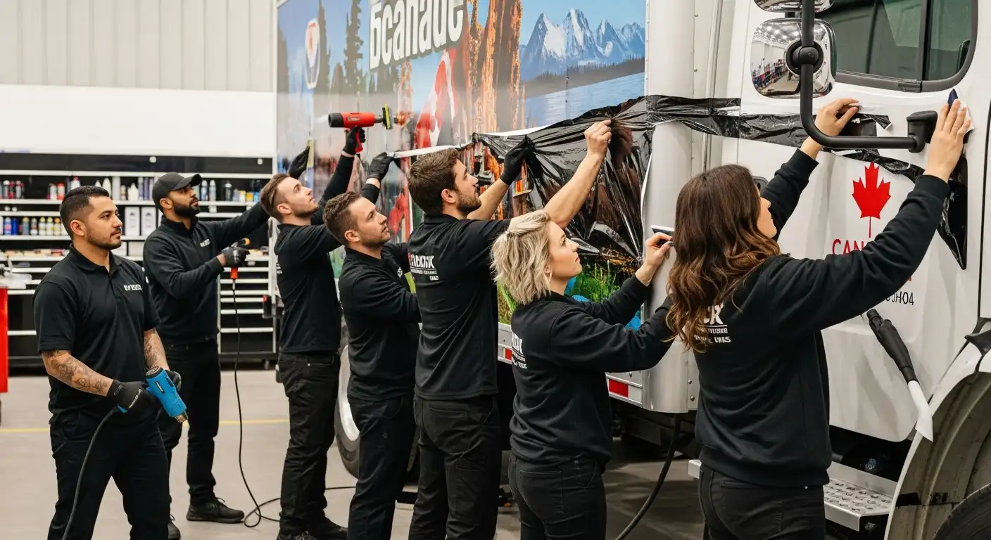 Box Truck Wraps in Downtown Toronto