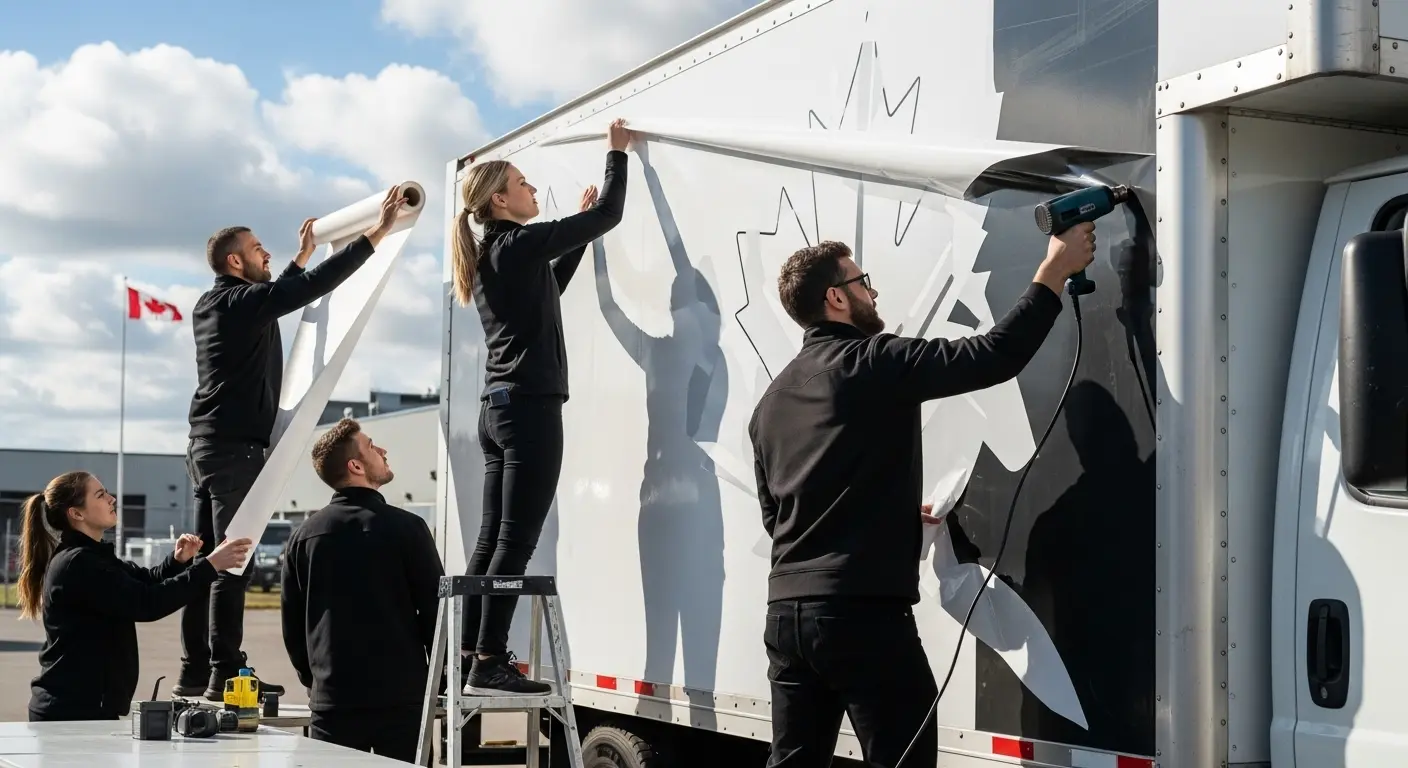 Truck Wraps in Downtown Toronto