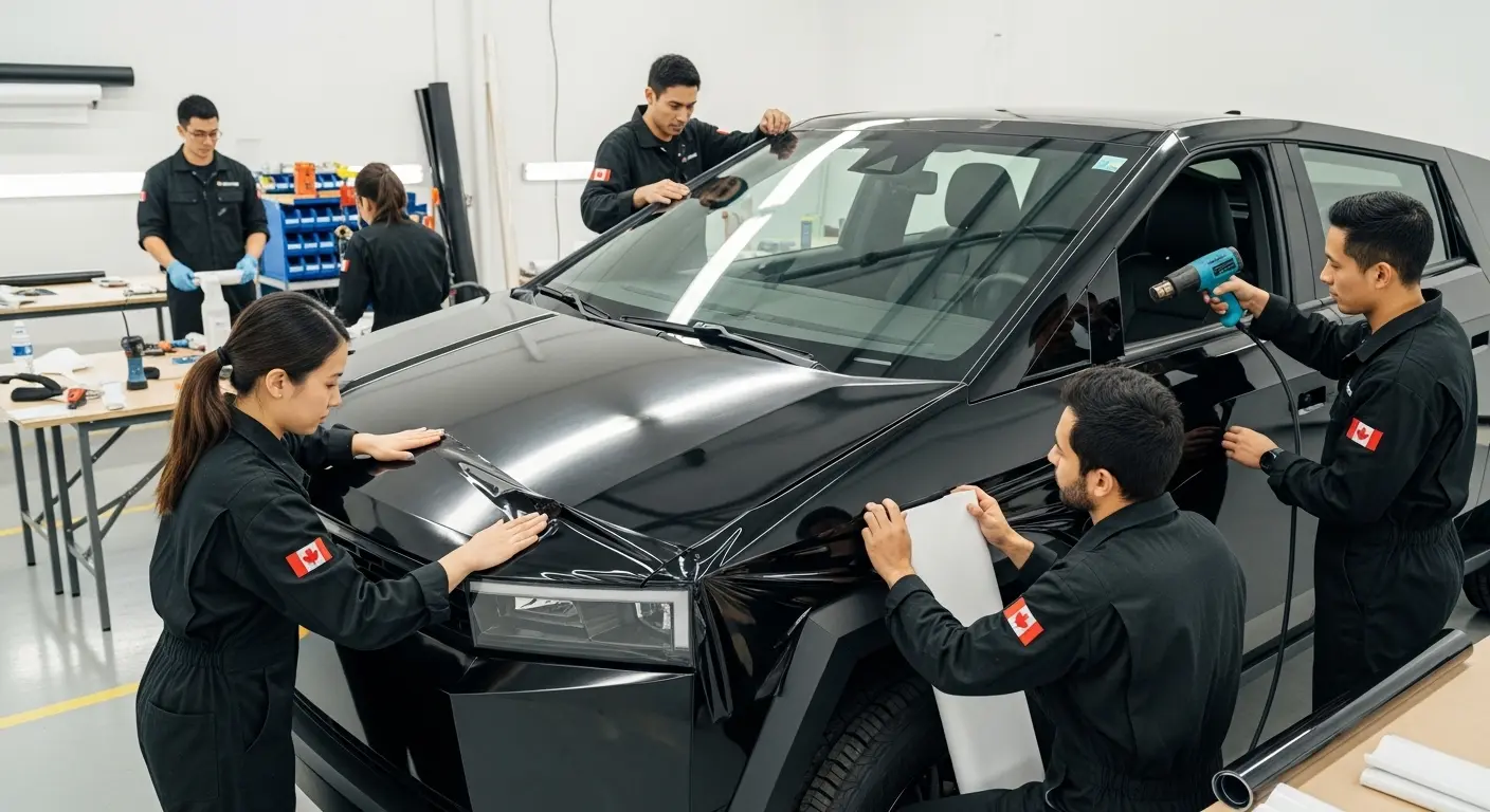 Cyber Truck Wraps in Downtown Toronto