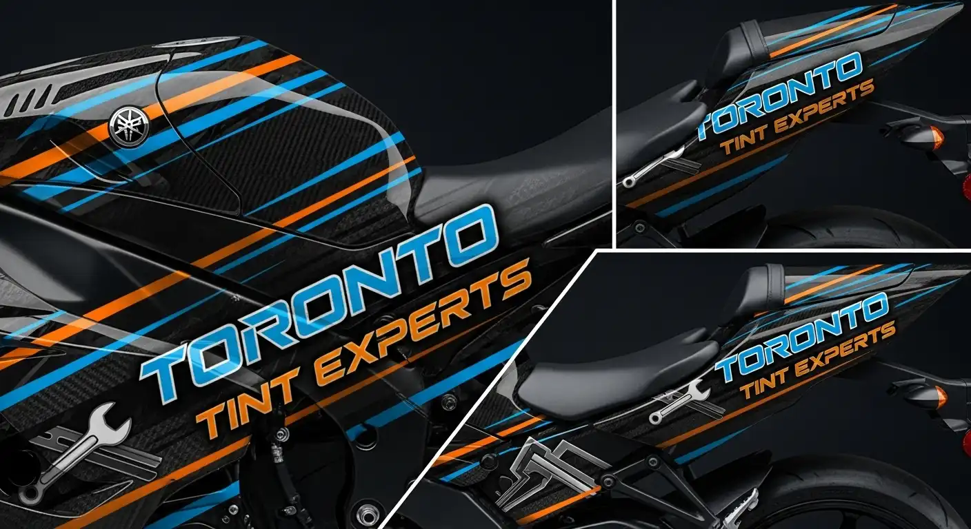 Motorcycle Wraps in Downtown Toronto