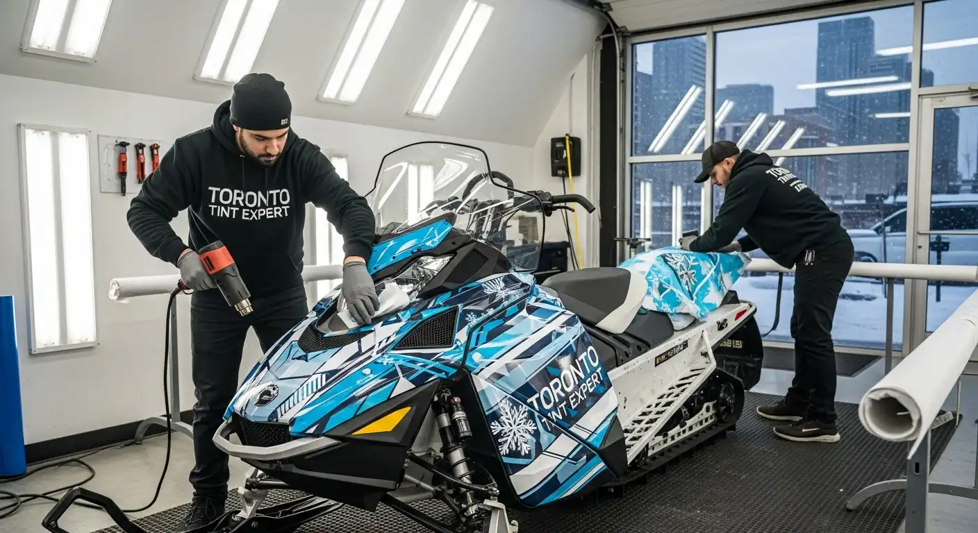 Snowmobile Wraps Toronto tint experts