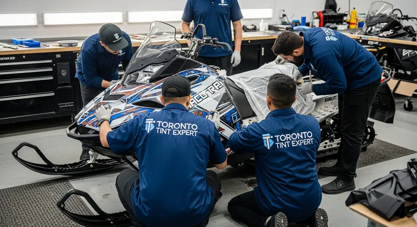 Snowmobile Wraps in Downtown Canada Toronto Tint Experts