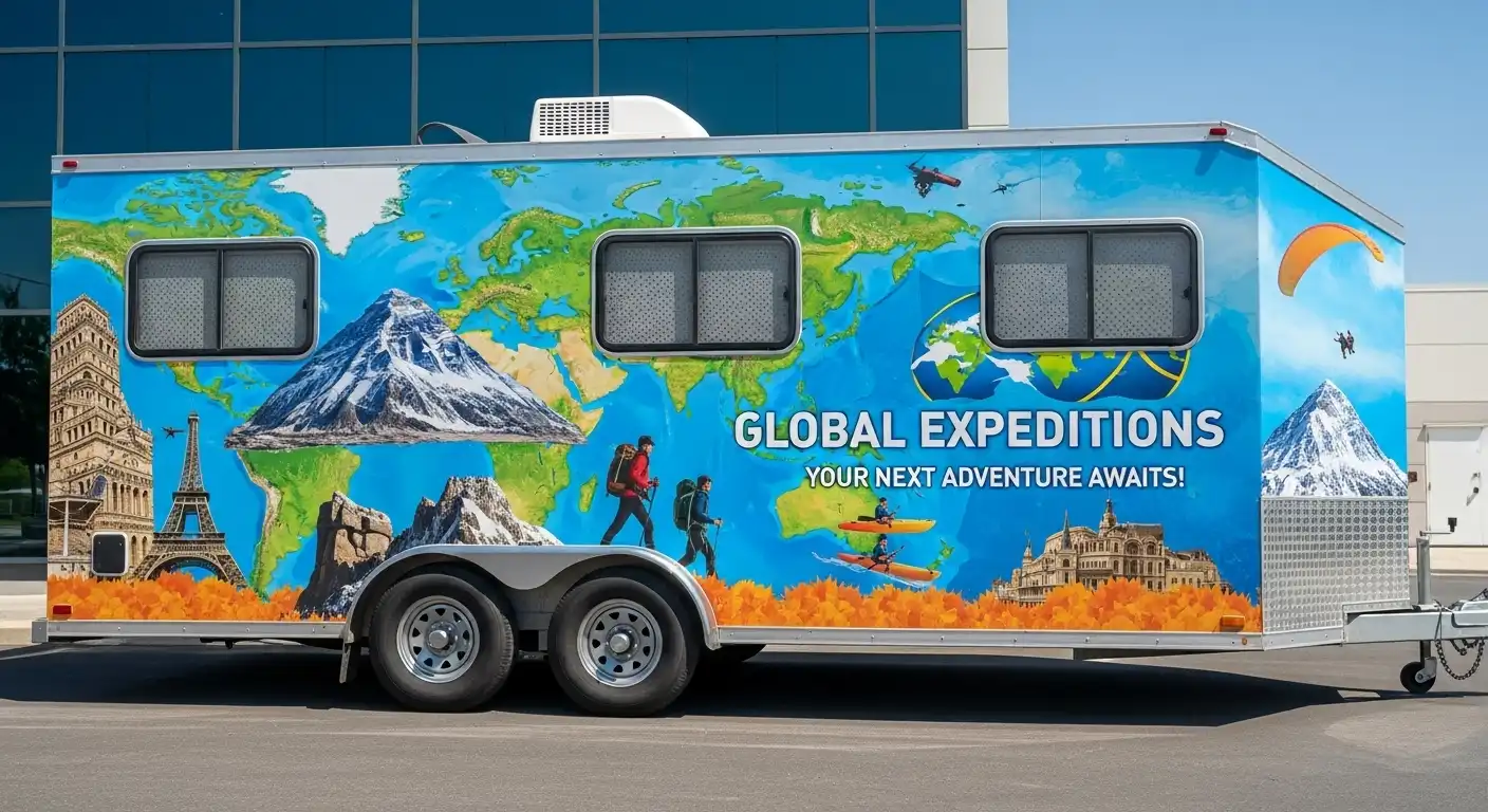 Trailer Wraps Services in Downtown Toronto