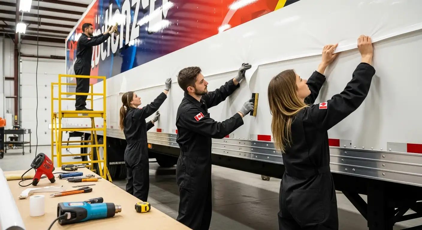 Box Truck Wraps in Downtown Toronto