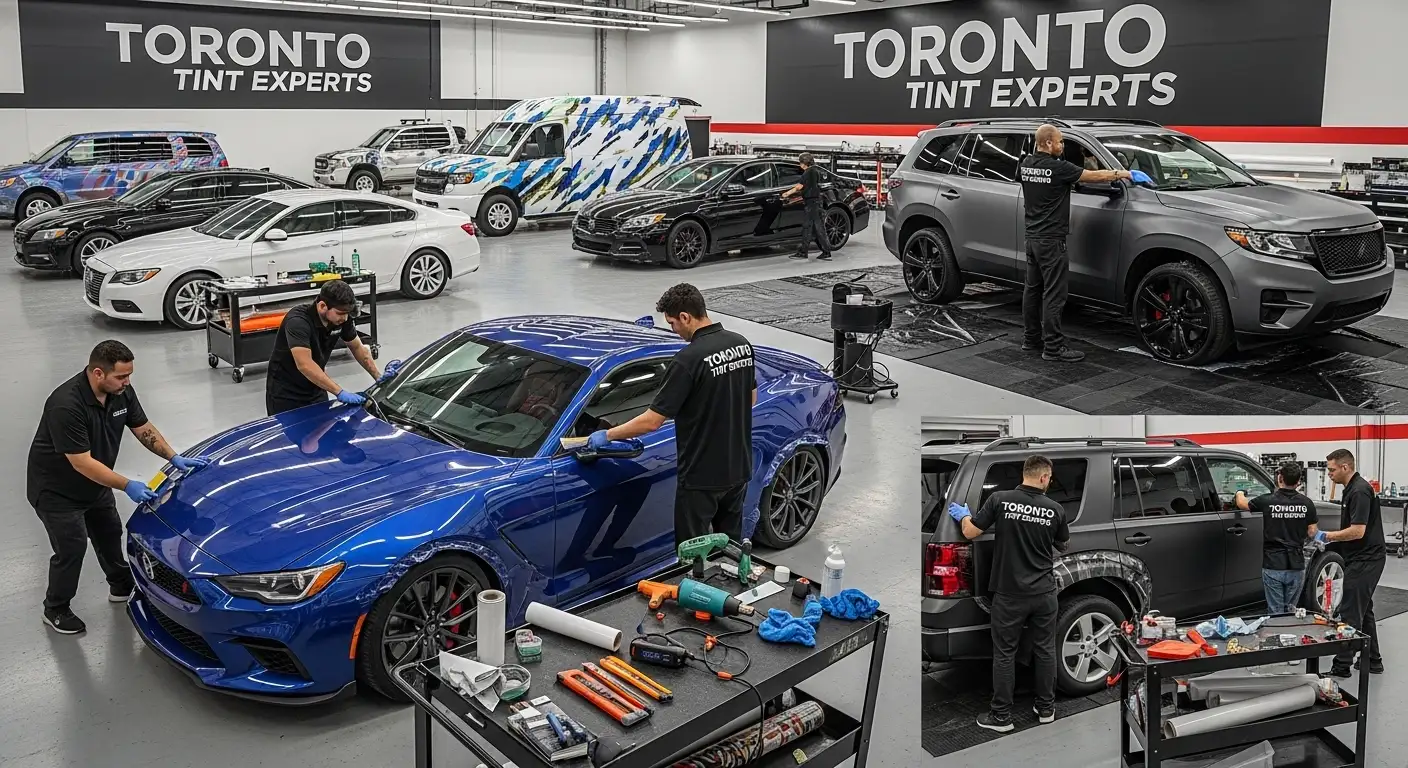 Metallic Car Wraps in Downtown Toronto
