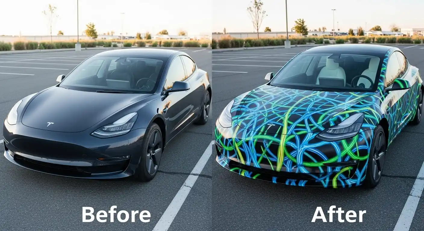 Luxury car wraps in Downtown Canada